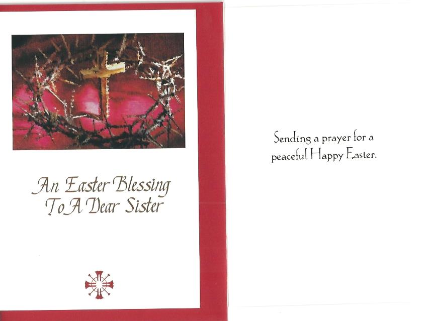 Easter Card - Easter Blessing to a Dear Sister 530788