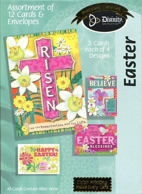 Easter Cards - 12 Assorted Cards (Boxed) 530081 