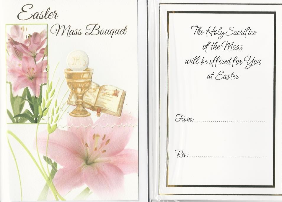 Easter Mass Bouquet Card 534458