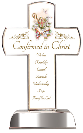 Metal Standing Cross - Confirmation
