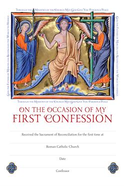 First Confession Certificate - Pack of 25
