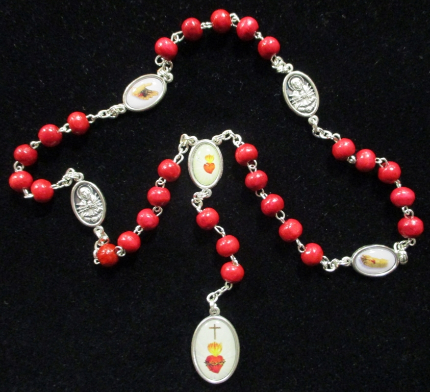 Five (5) Holy Wounds Chaplet / Rosary