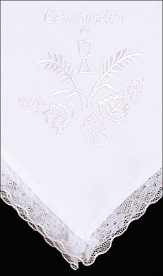 First Communion Handkerchief