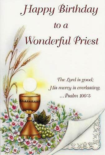 Happy Birthday to a Wonderful Priest Greetings Card