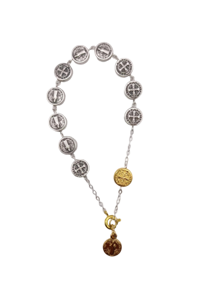 St Benedict Bracelet | Silver Plated