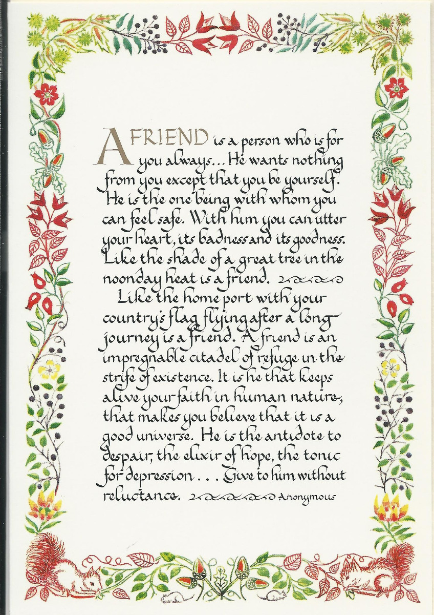 Card - A Friend...