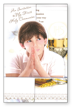 Card - FIRST COMMUNION INVITATION CARDS (BOY)