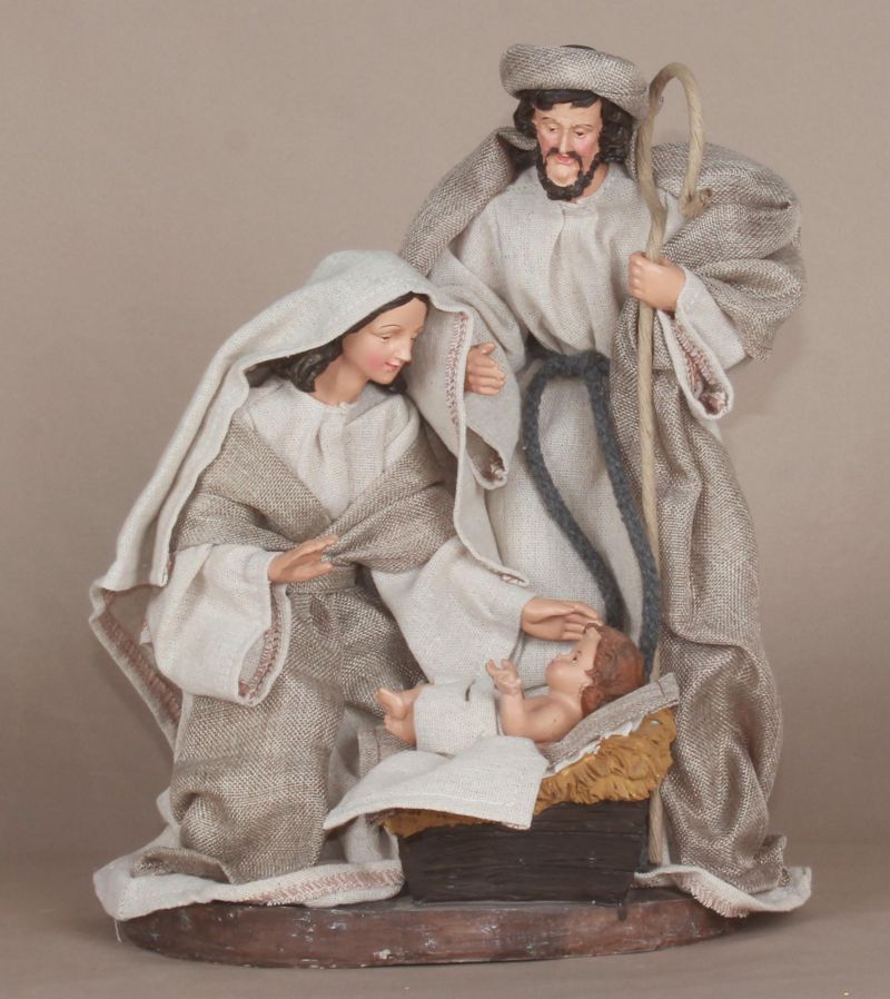 11.5" Fabric Nativity (3 Figures)