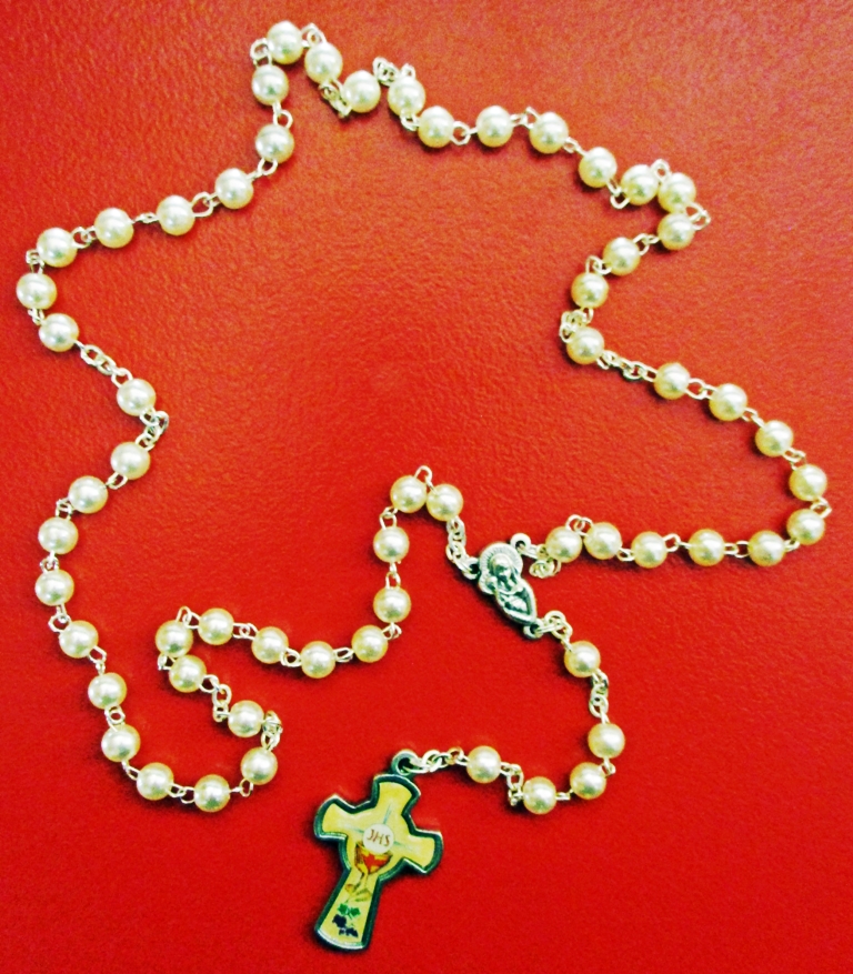 First Communion Rosary in Pouch