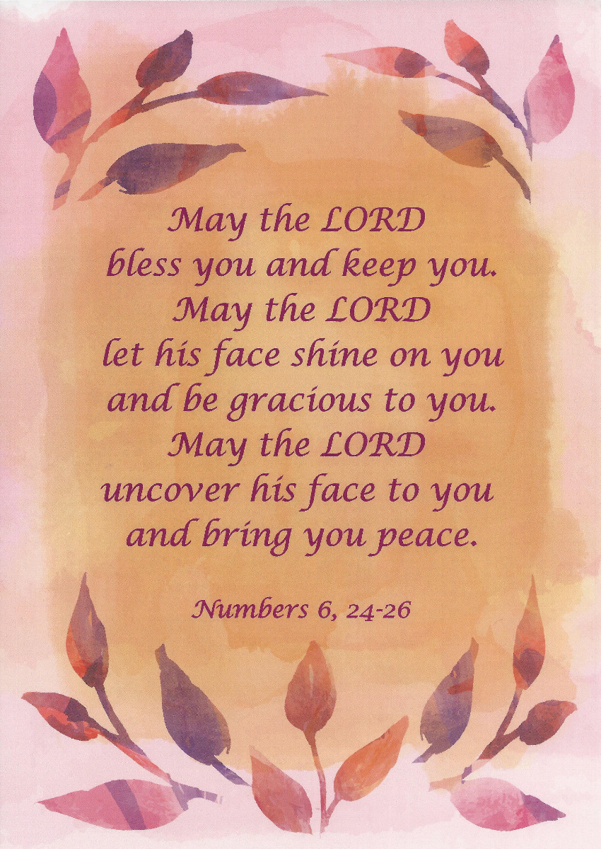 Laminated Poster - Numbers 6:24-26