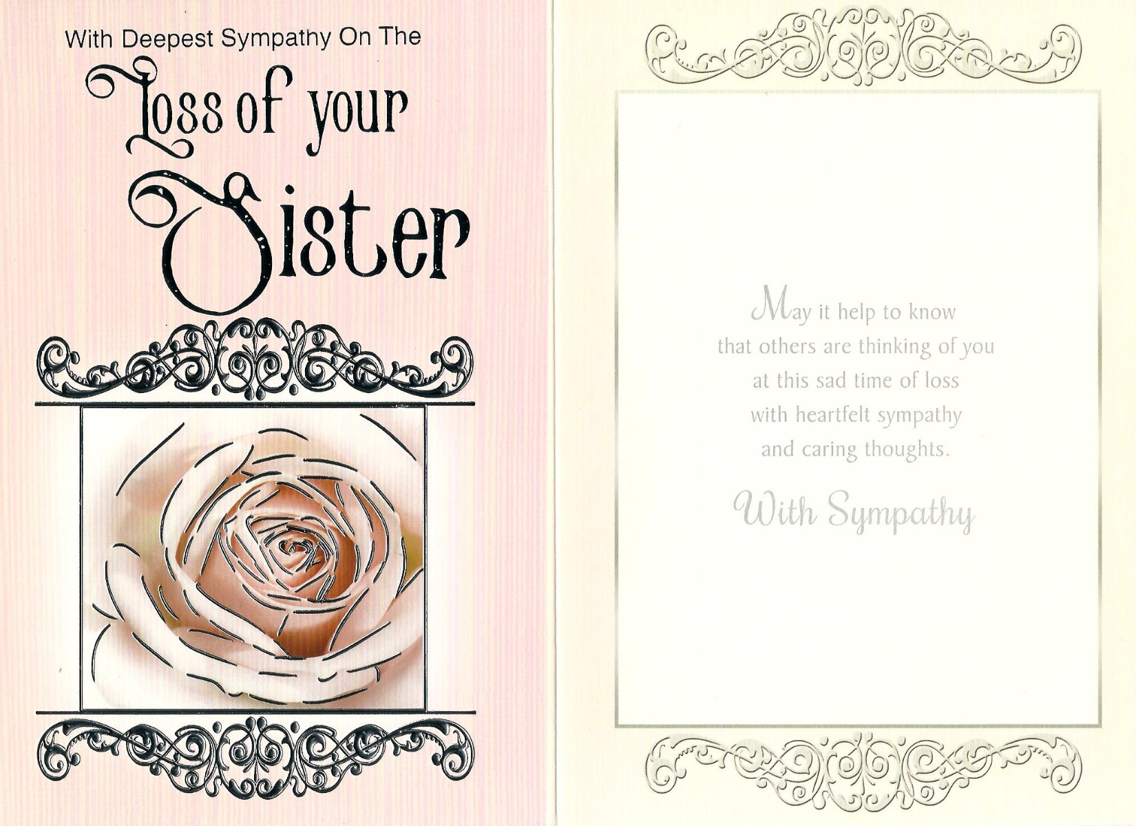 With Deepest Sympathy on the Loss of Your SISTER 537790