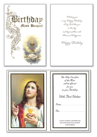 Mass Card - Birthday Mass Bouquet 528485
