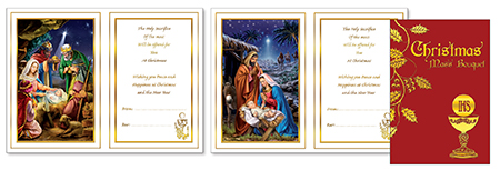 Card - Christmas Mass Bouquet