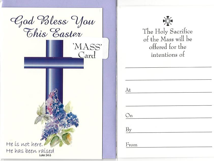 Easter Mass Card - God Bless You This Easter 530788