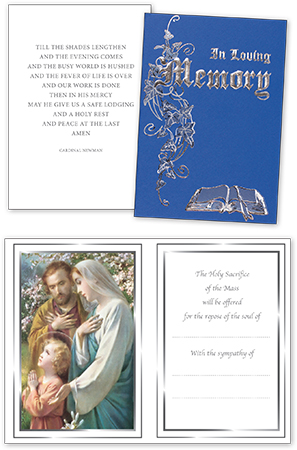 Mass Card - In Loving Memory - Holy Family 524330