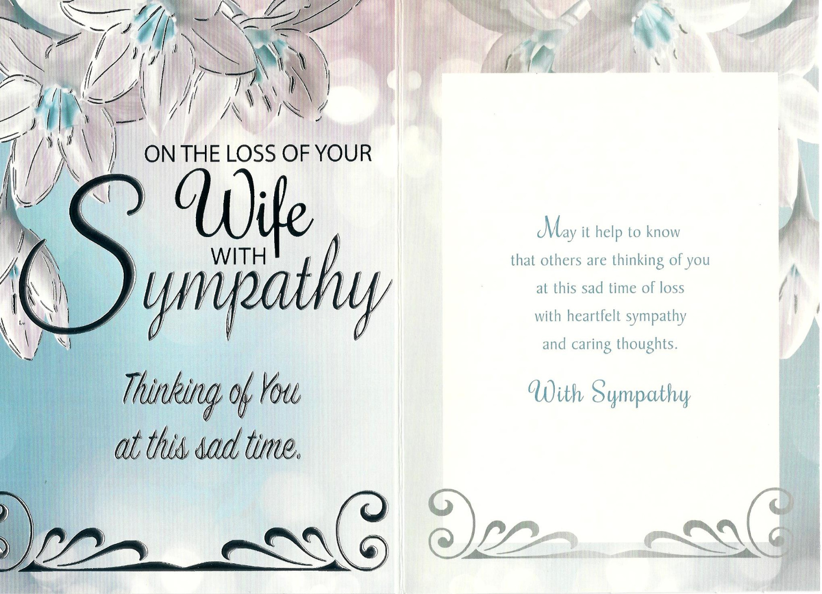 On the Loss of Your Wife - With Sympathy 537794
