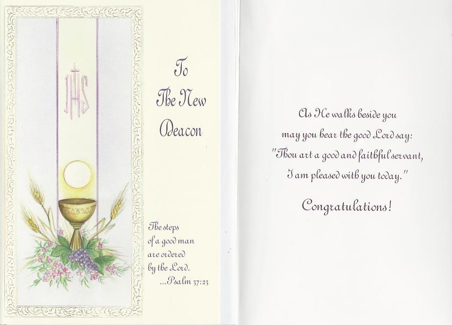 To The New Deacon 517268