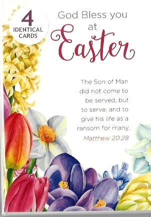 Pack of 4 Identical Easter Cards 529570
