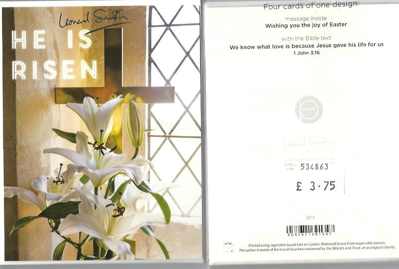 Pack of 4 Easter Cards 534863