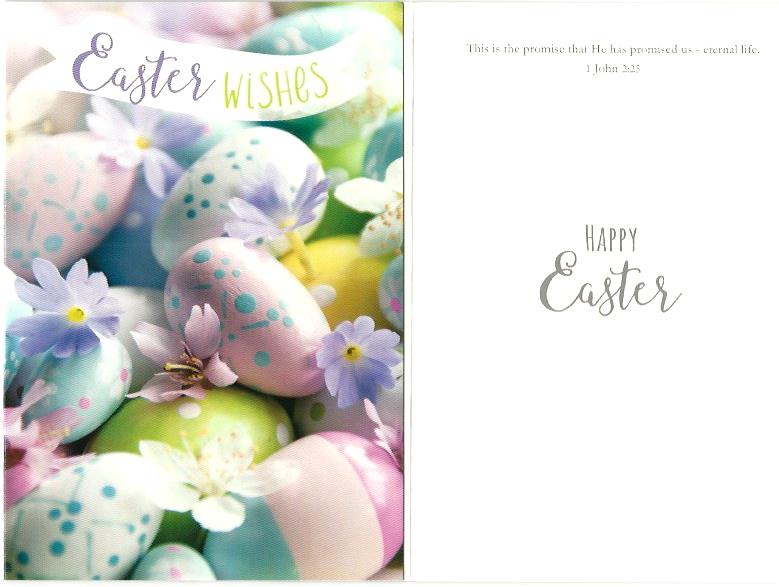 Pack of 5 Easter Wishes Cards 529529