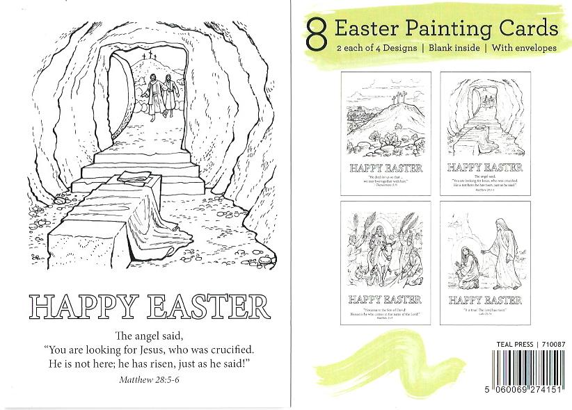 Pack of 8 Easter Painting Cards 534566