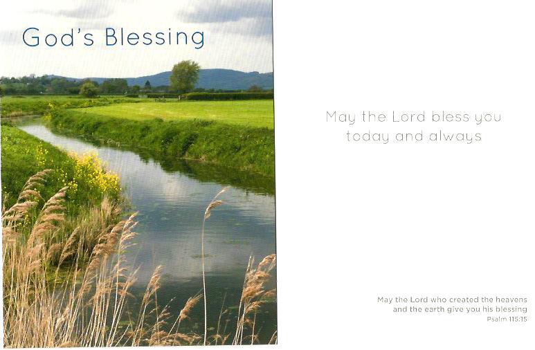 Petite Card - God's Blessing (Somerset Levels Scene) 536766