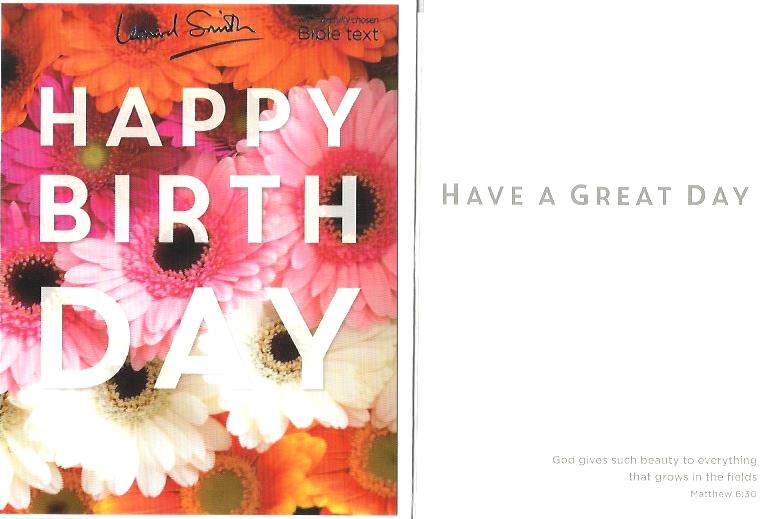 Petite Card - Happy Birthday (Gerberas Close-up) 536769