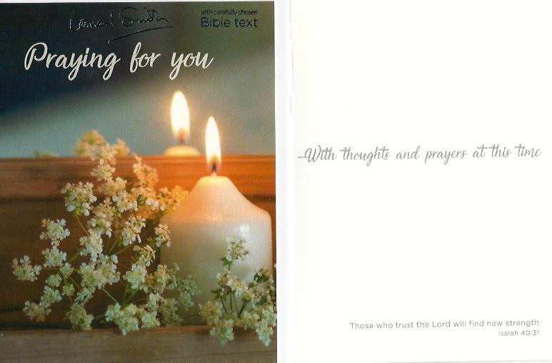 Petite Card - Praying for you (Candle & Cow Parsley) 536767
