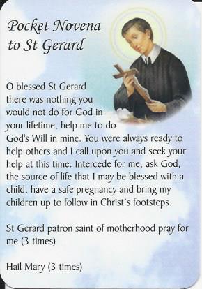 Pocket Novena - St Gerard