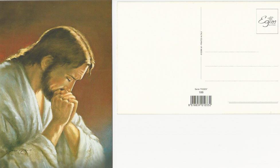 Post Card - Praying Jesus