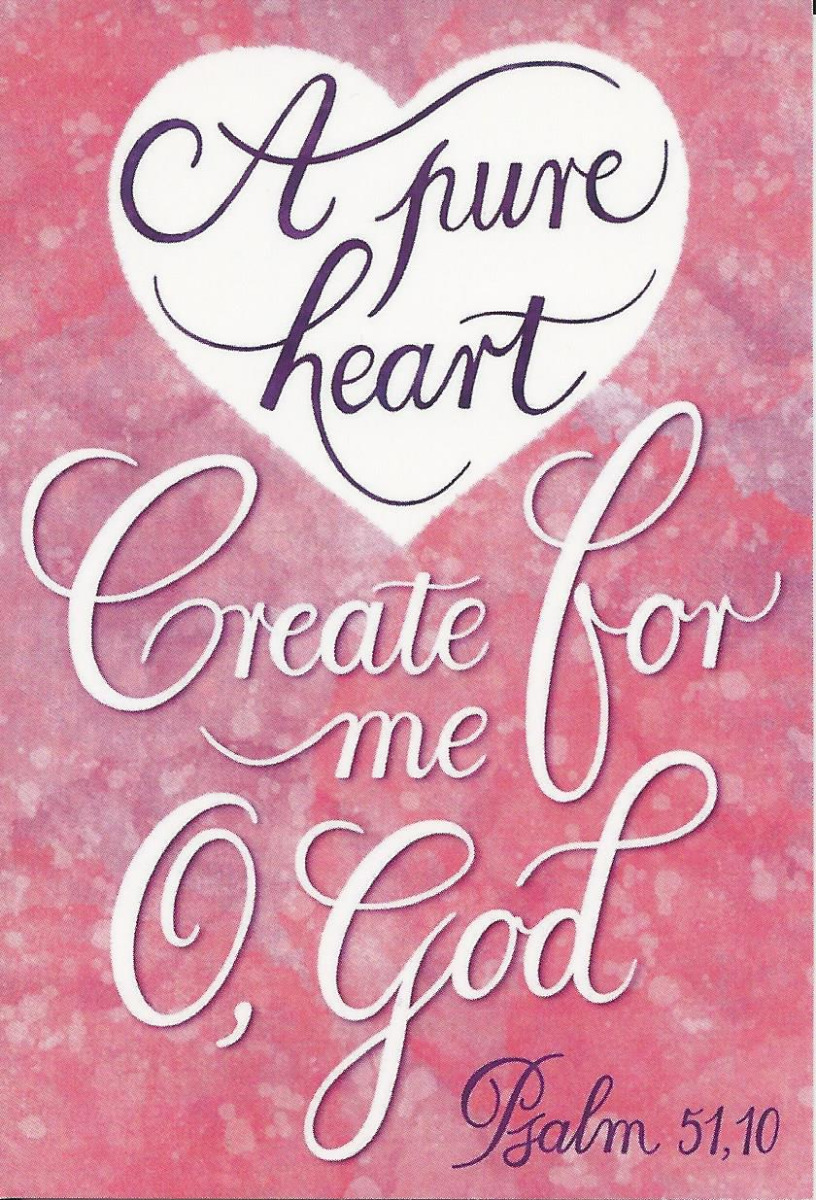 Prayer Card - A Pure Heart - MG-17-EN-A7