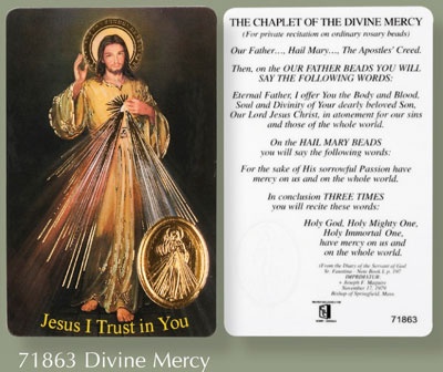 Prayer Card - Divine Mercy 533813