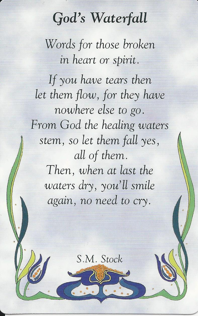 Prayer Card - God's Waterfall