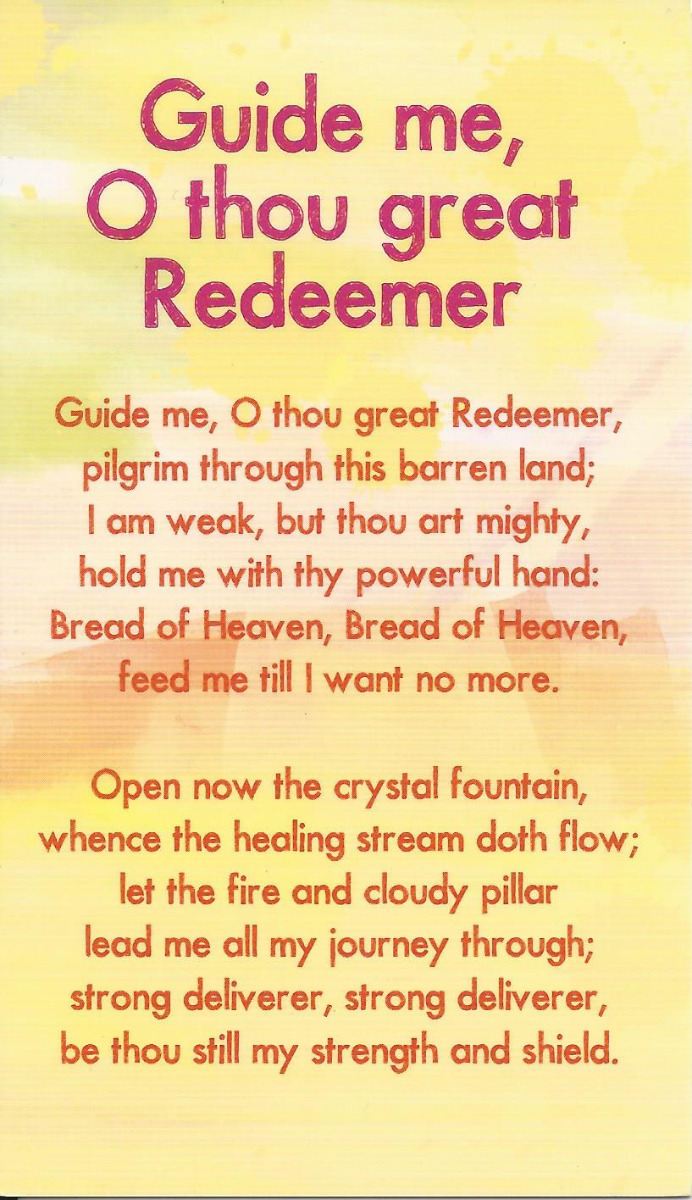 Prayer Card - Guide Me... Great Redeemer