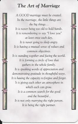 Card - The Art of Marriage