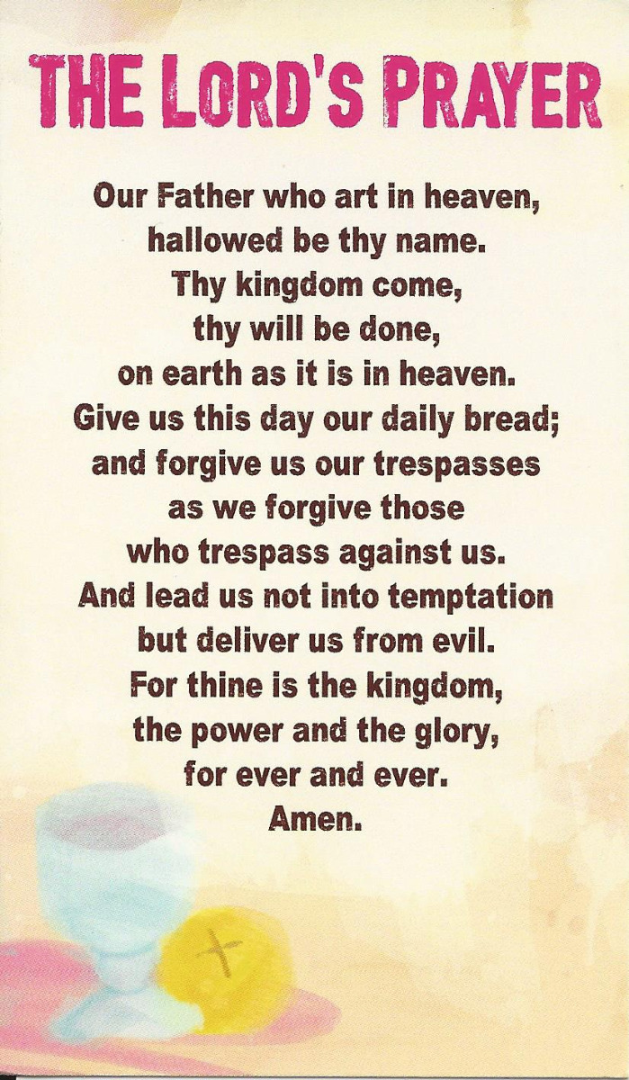 Prayer Card - The Lord's Prayer