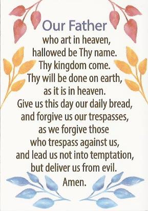 Prayer Card - Our Father - A7-15