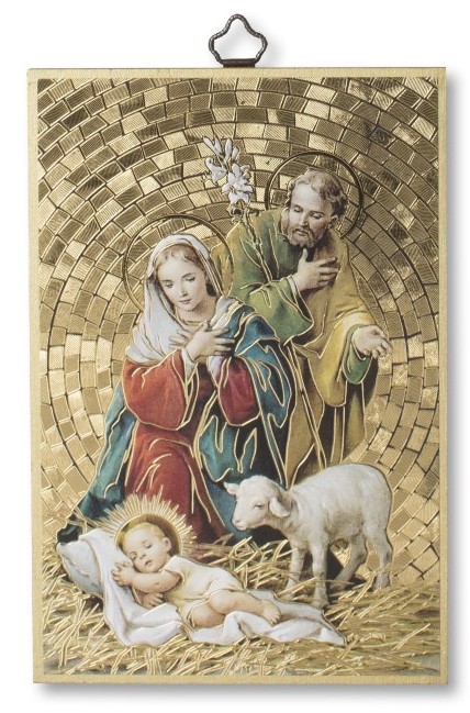 Mosaic Holy Family (Nativity) Plaque