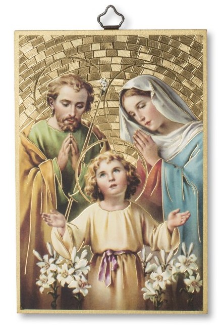 Holy Family Mosaic Plaque