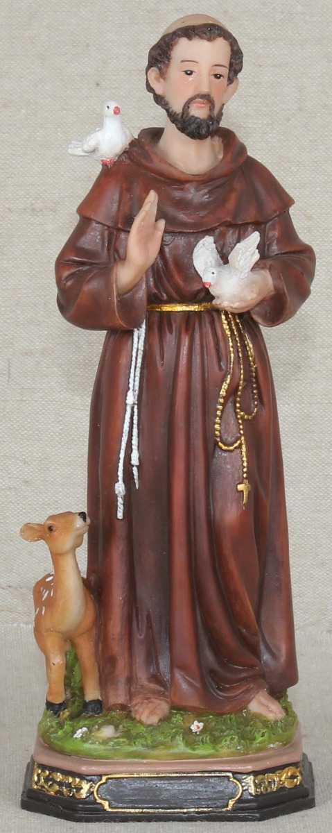 St. Francis of Assisi Statue - 8"