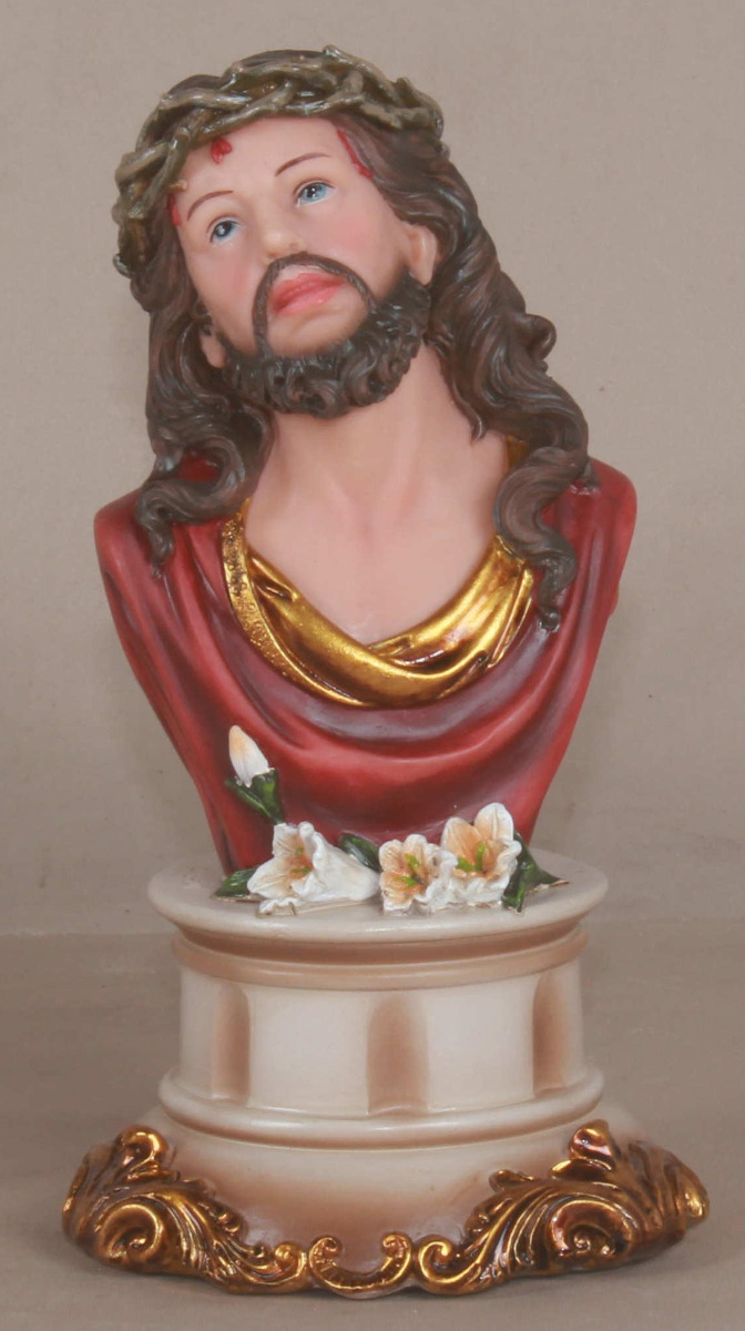 "Ecce Homo" - Bust of Christ Statue - 8"
