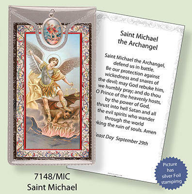 ST MICHAEL Medal & Foil Leaflet 536190
