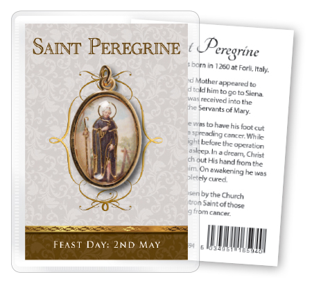 ST PEREGRINE - Leaflet w/ Gold Medal Foil 536074