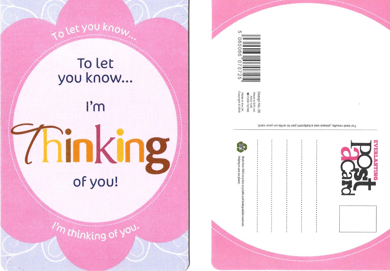 Thinking of You - Post-a-Card 101891