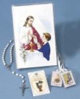 MY FIRST MASS BOOK: CATHEDRAL EDITION VINYL WALLET SET BOYS