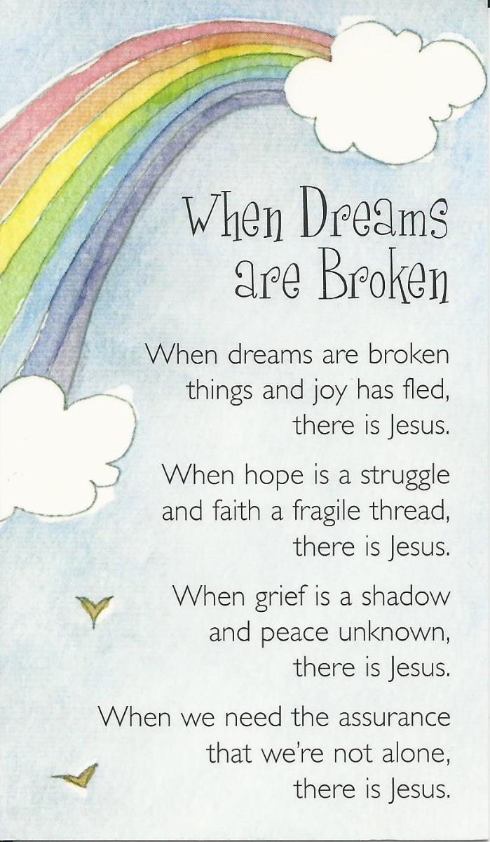 Encouragement Card - When Dreams Are Broken