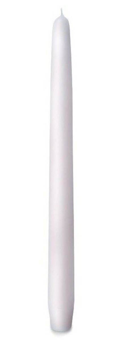 11" X 7/8" White Tapered Dinner Candle