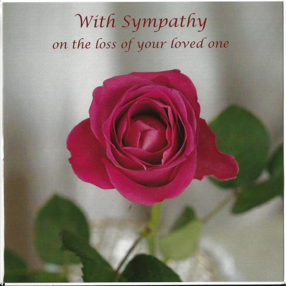 With Sympathy on Loss of Your Loved One 537397