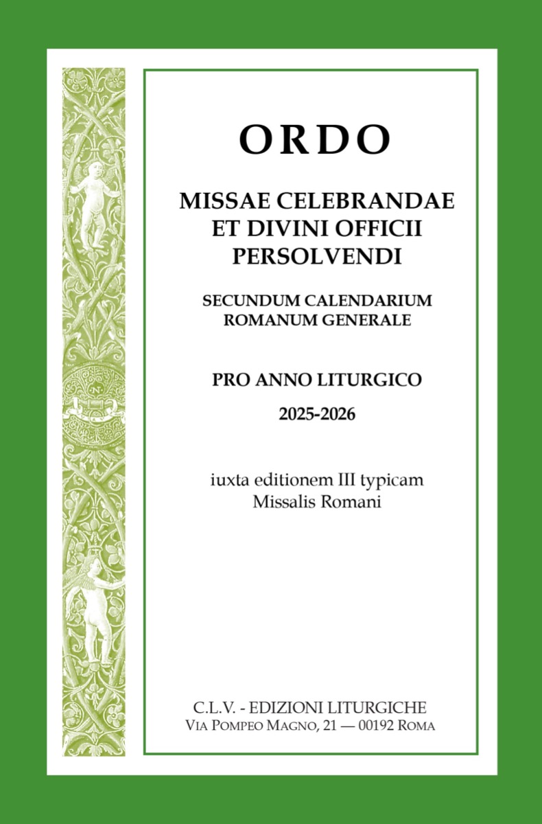 Ordo Missae Celebrandae et Divini Officii Persolvendi 2025-26